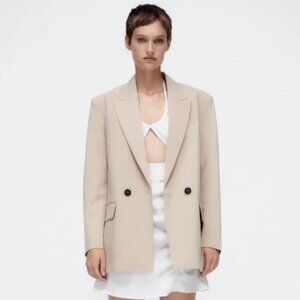 Zara | Oversized Tan Blazer XS